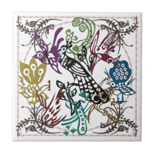 Mah Jongg One Bams Birds Tile