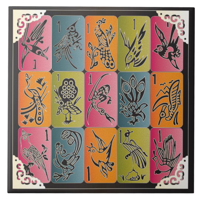 Mah Jongg One Bams Tile (Front)