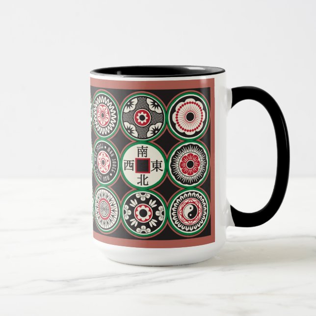 Mah Jongg One Dots Coin Mug (Right)