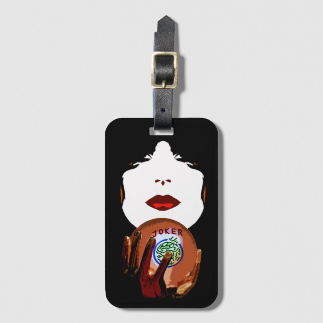 Mah Jongg Oracle Luggage Tag (Front Vertical)
