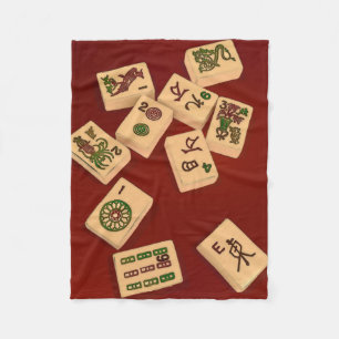 Mah Jongg Play Fleece Blanket