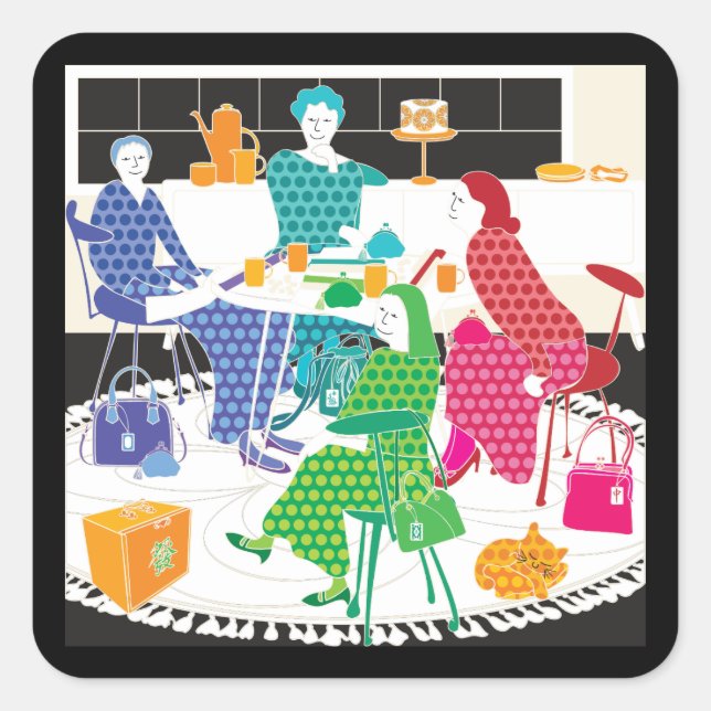 Mah Jongg Polka-Dots Stickers (Devant)