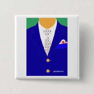 Mah Jongg Red Dragon Pin