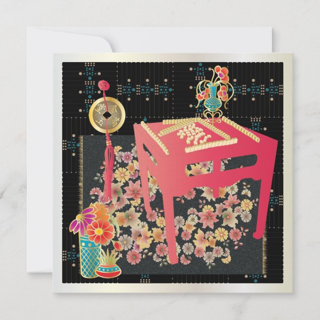 Mah Jongg Red Table (Front)