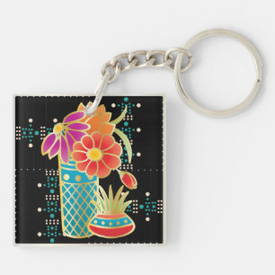 Mah Jongg Red Table Keychain