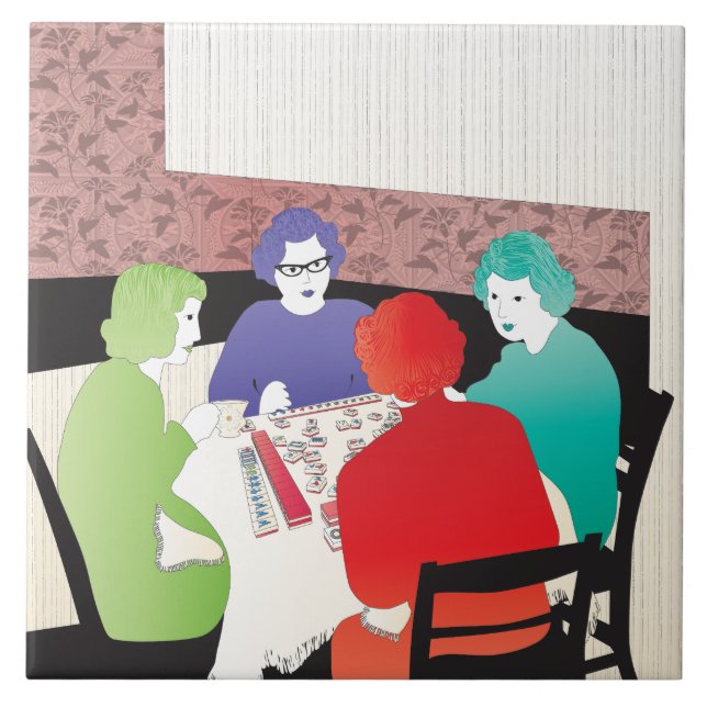 Mah Jongg Retro2 Tile (Front)