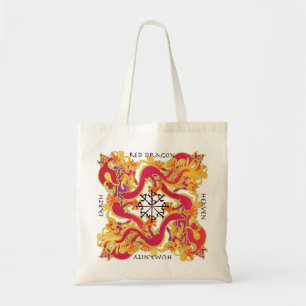 Mah Jongg Sac Dragon Rouge
