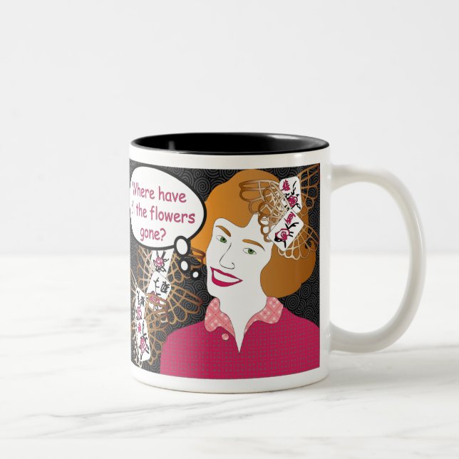 Mah Jongg Sayings Flowers MUG (Right)