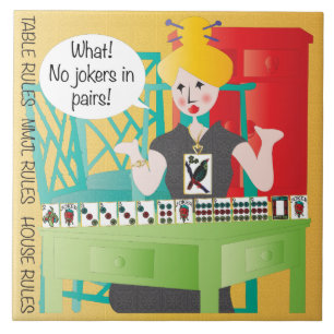 Mah Jongg Sayings No Jokers Tile