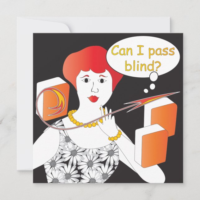 Mah Jongg Sayings Pass Blind (Front)