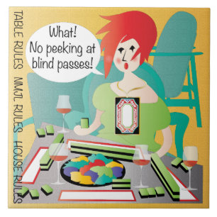 Mah Jongg Sayings Peek Pass Tile