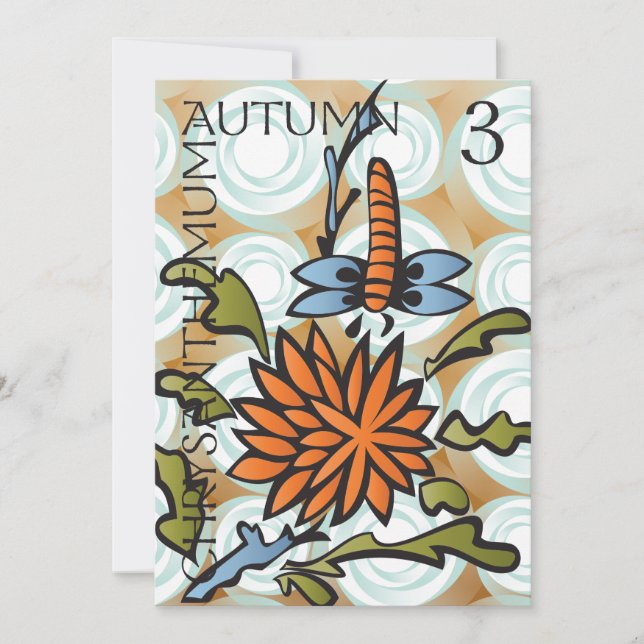 Mah Jongg Seasons Carte Plat Automne (Devant)