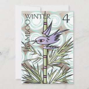 Mah Jongg Seasons Winter Flat Card