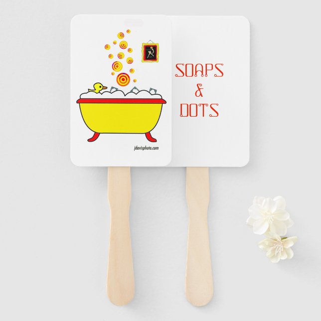 Mah Jongg Soaps and Dots Fan (Front and Back)