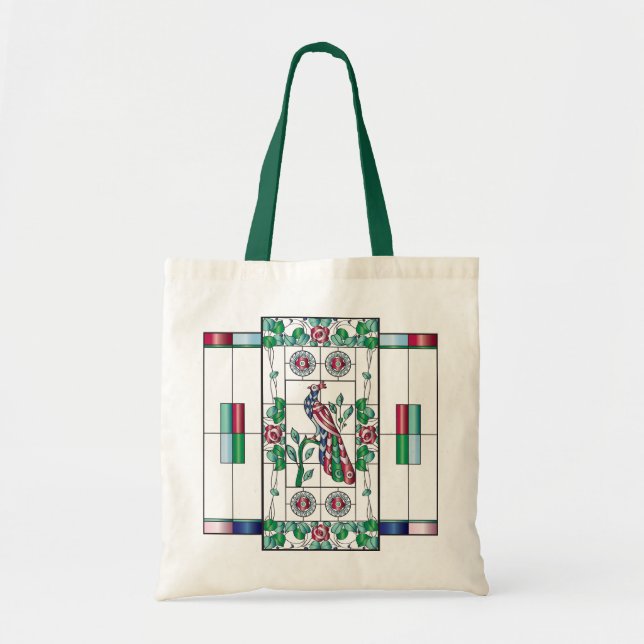 Mah Jongg Stained Glass Tote (Front)