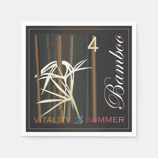 Mah Jongg Summer Napkin (Front)