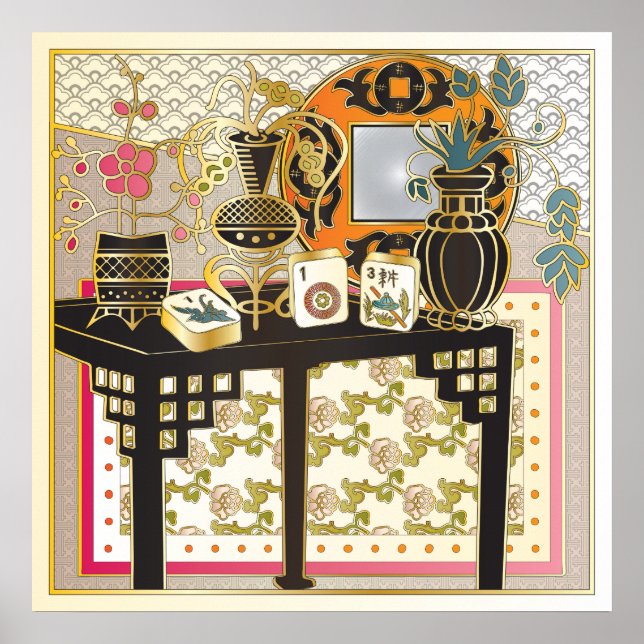 Mah Jongg Table Poster (Front)