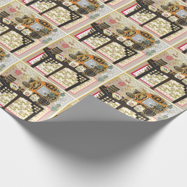 Mah Jongg Table Wrapping Paper (Corner)
