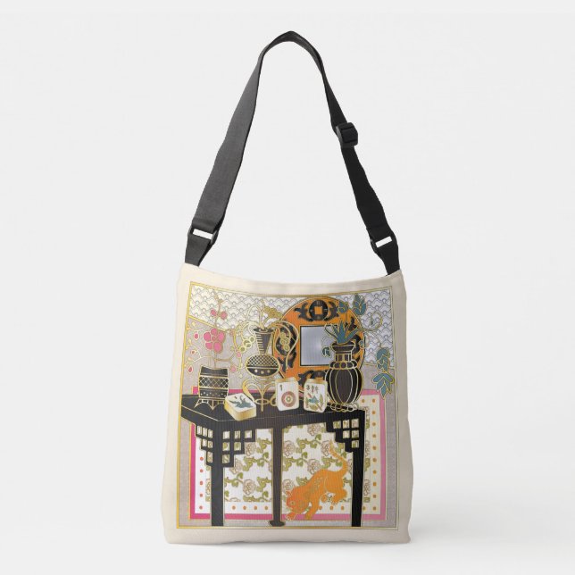 Mah Jongg Tables Crossbody Bag (Front)