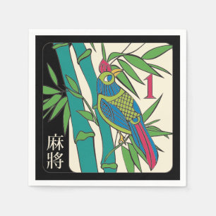 Mah Jongg Tiles Bird Napkins