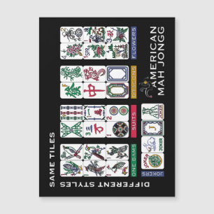 Mah Jongg Tiles Same Magnet Card