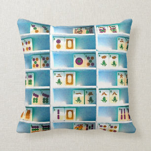 Mah Jongg Two Sided Tiles Pillow