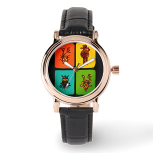 Mah Jongg Vintage Tiles Watch