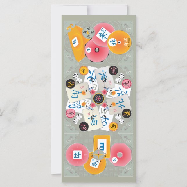 Mah Jongg Winds Flat Card (Front)