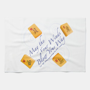 Mah Jongg Winds Kitchen Towel