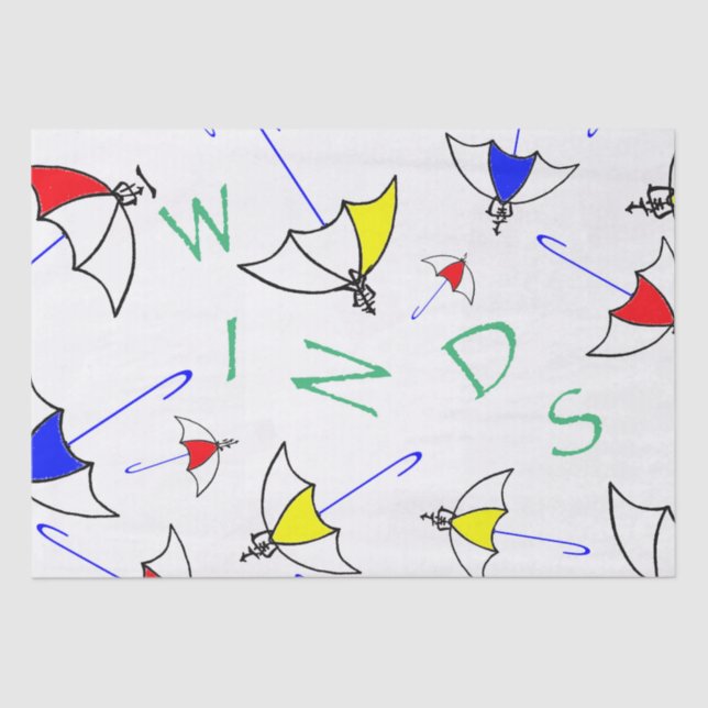 Mah Jongg Winds Tissue Paper (Front)