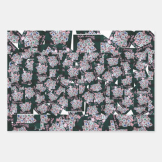 MAH JONNGG WRAPPING PAPER-MAH JONGG IS MY PASSION WRAPPING PAPER SHEET