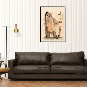 Mah-to-toh-pa, the Mandan Chief - lithograph Print
