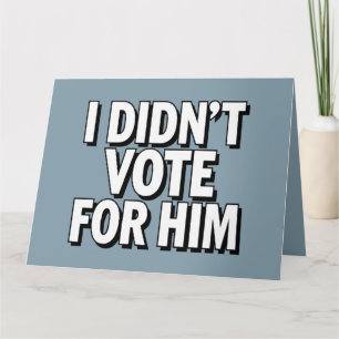 MAHA Make America Healthy Again Patriotic Card