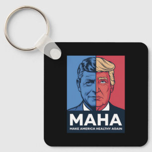 MAHA Make America Healthy Again Trump 2024 Keychain