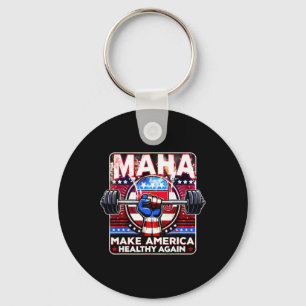 Maha Make America Healthy Again Trump Kennedy 2024 Keychain