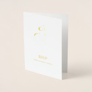 Mahabah Divine Love Arbaic Foil Wedding Invitation