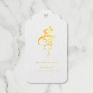 Mahabah Divine Love Arbaic Foil Wedding Invitation Gift Tags