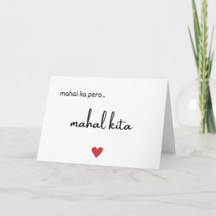 Mahal ka pero Mahal Kita Card