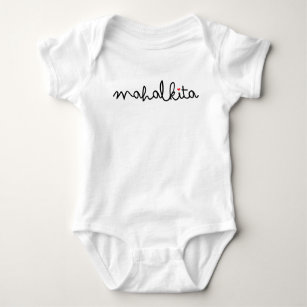 Mahal Kita in Black Lettering Baby Bodysuit