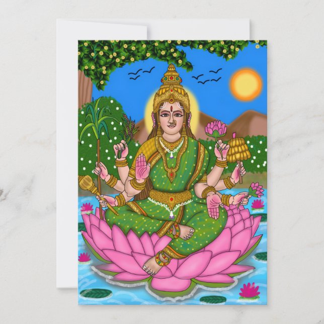 Mahalakshmi  holiday card (Front)