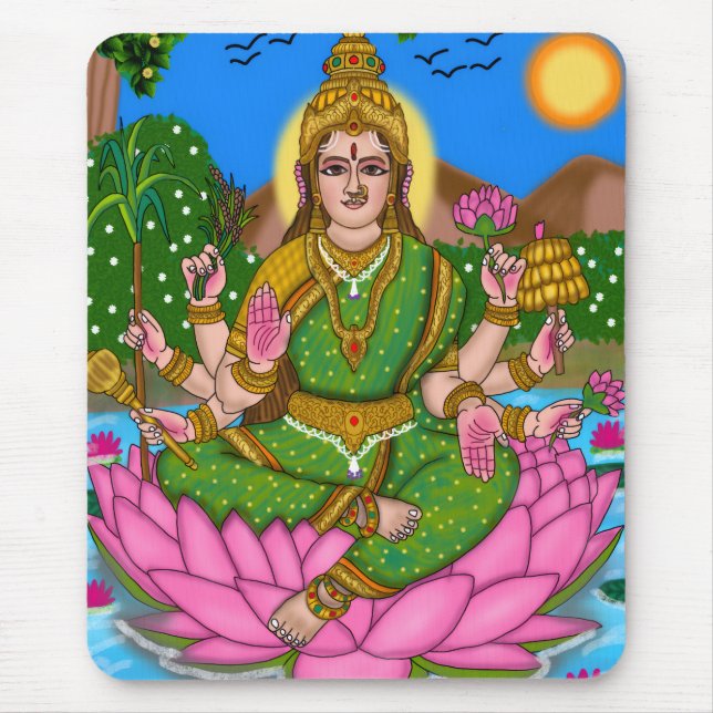 Mahalakshmi Mouse Pad (Front)