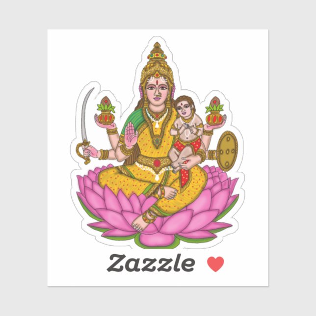 Mahalakshmi Stickers (Feuille)