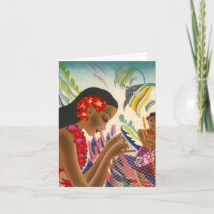 Mahalo Carte de remerciements Hawaiian Tropical Fi