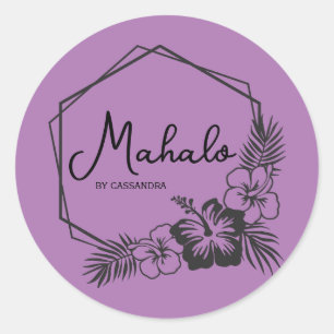 Mahalo thank you customizable Hawaiian  sticker