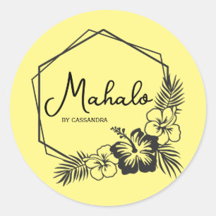 Mahalo thank you customizable Hawaiian  sticker