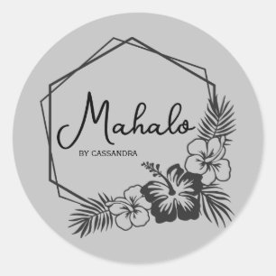 Mahalo thank you customizable Hawaiian  sticker