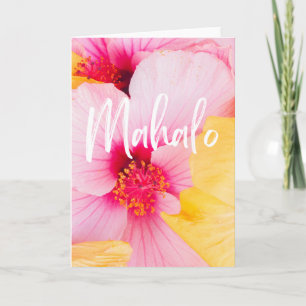 Mahalo Thank you Hawaiian Hibiscus Greeting Card