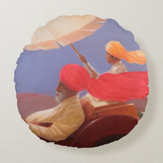 Maharaja at Speed 2010 Round Pillow (Front)