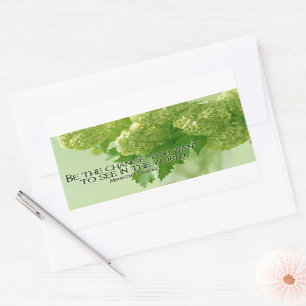 Mahatma Gandhi Inspirational Quote "Be the change" Sticker