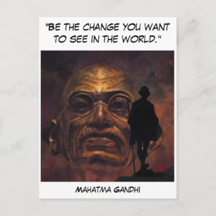 Mahatma Gandhi Postcard